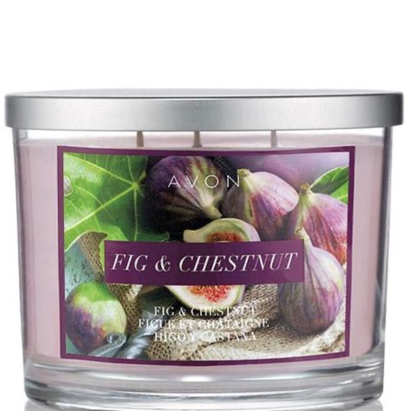 AVON Fig & Chestnut scented candle - Picture 1 of 4